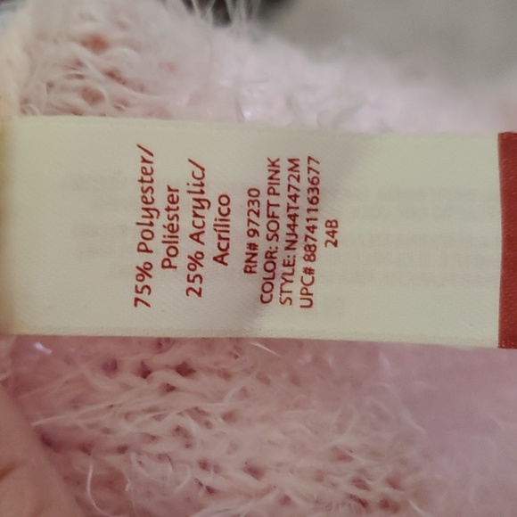 No Boundaries XL fuzzy cropped quarter sleeve open front cardi - Picture 7 of 7